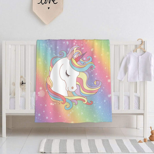 Personalized Baby Unicorn Blanket with Name