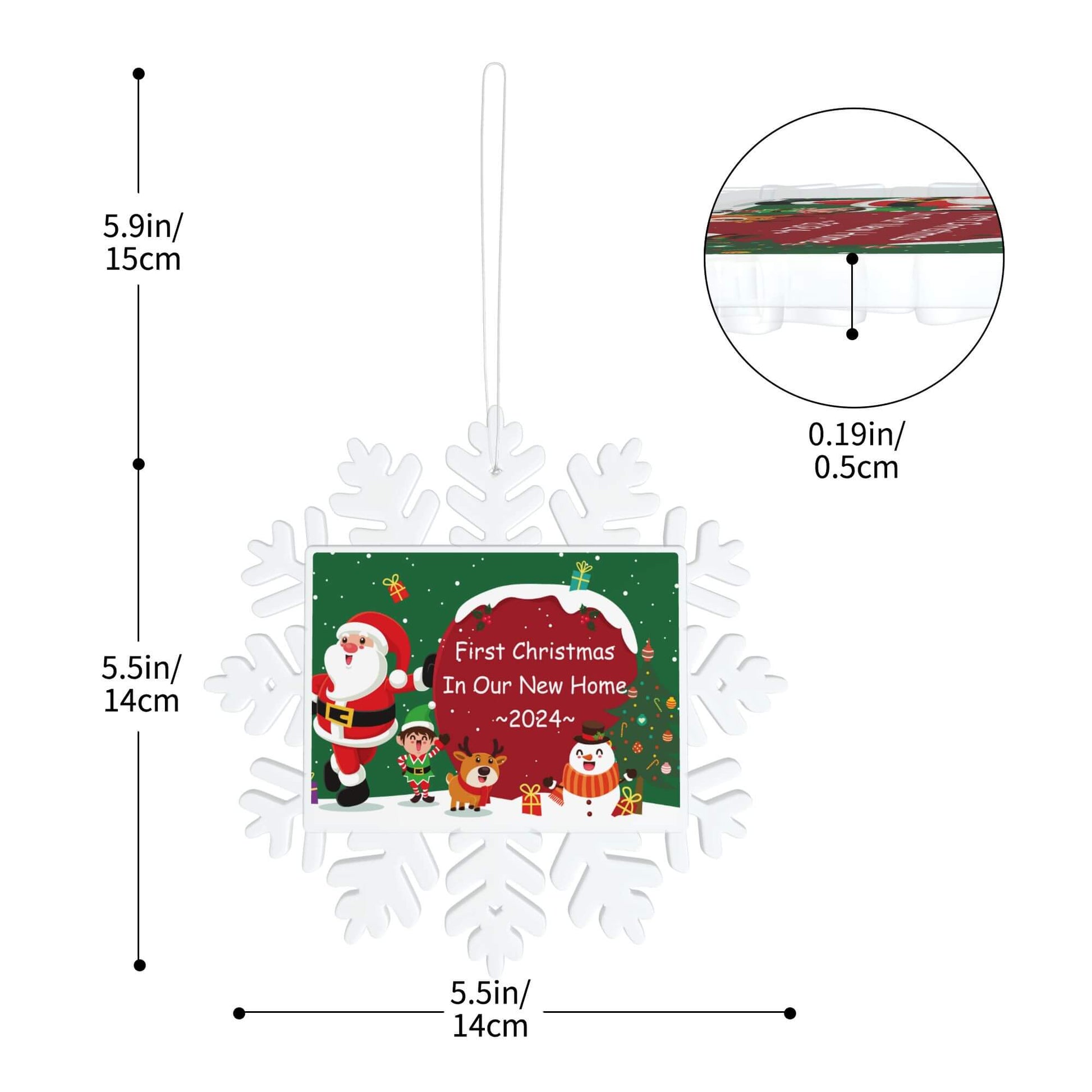 Christmas Snowflake Ornament for New Home