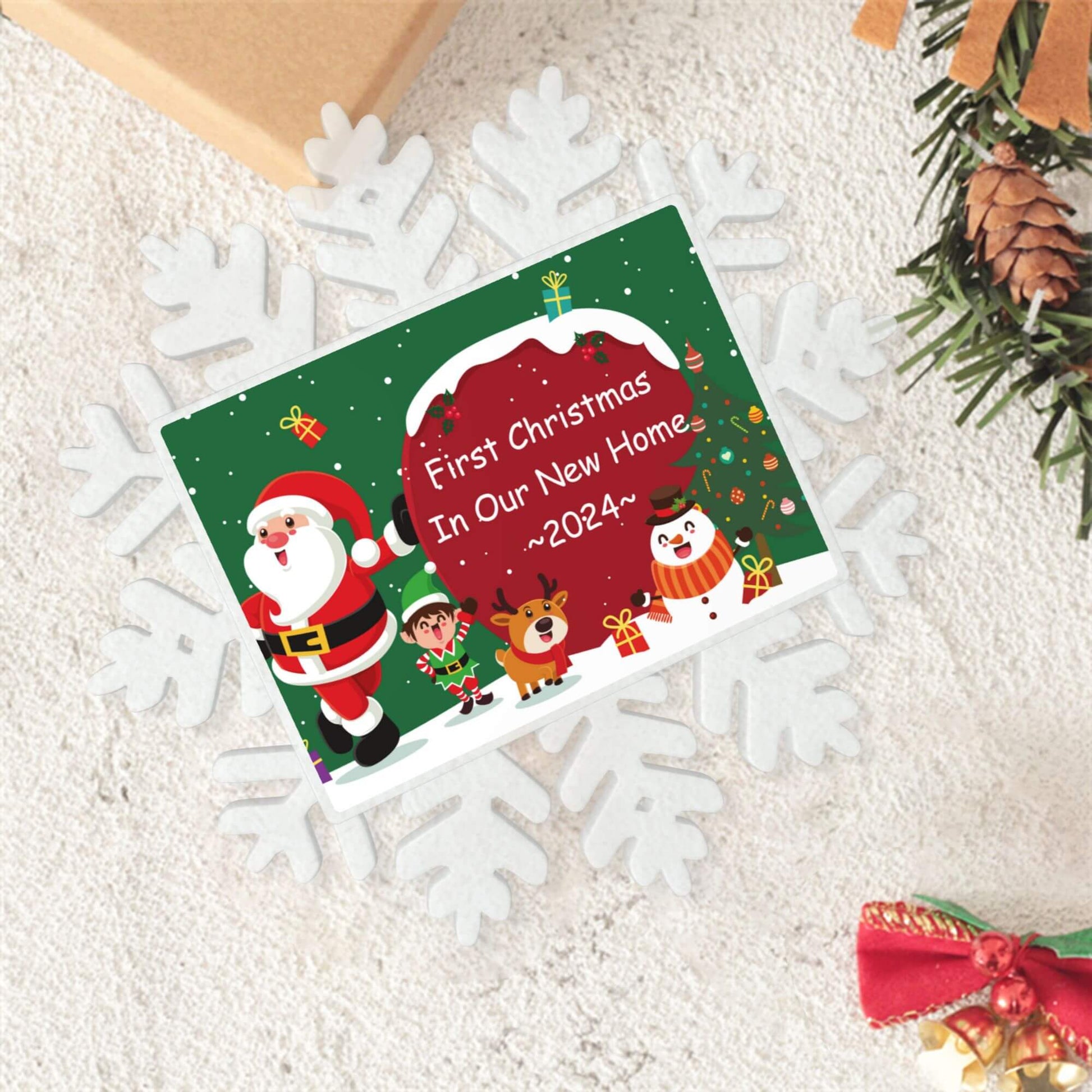 Christmas Snowflake Ornament for New Home