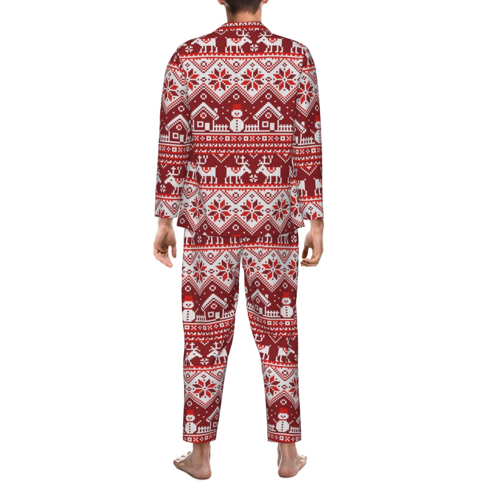 Christmas Snowman Pajamas Sets for Men