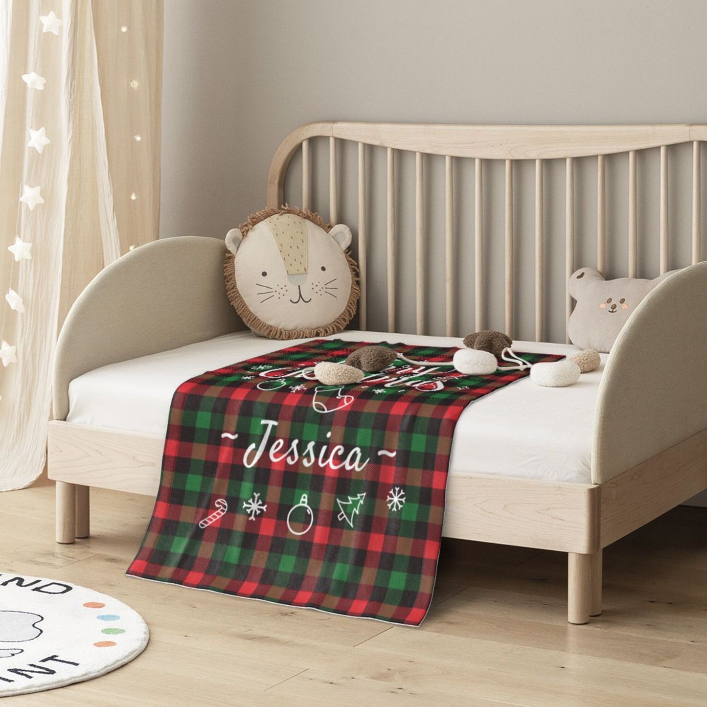 Personalized Christmas Baby Blanket