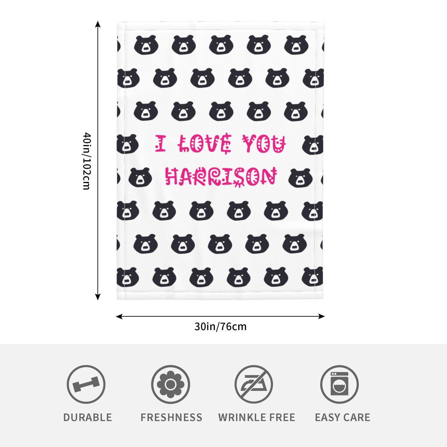 Personalized baby blanket