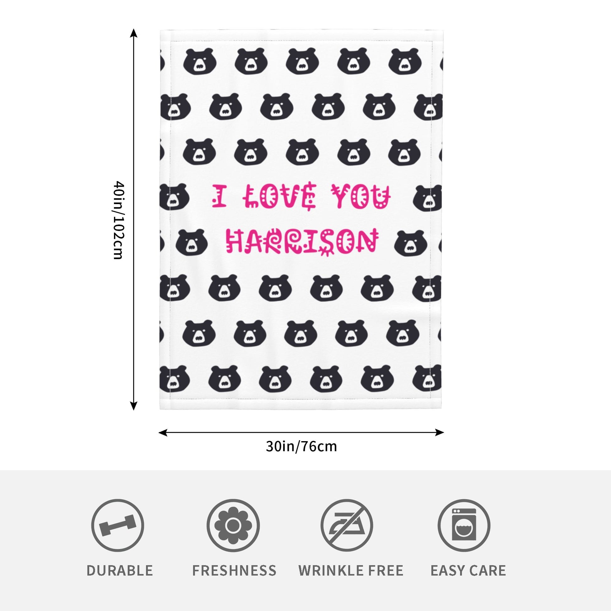 Personalized baby blanket