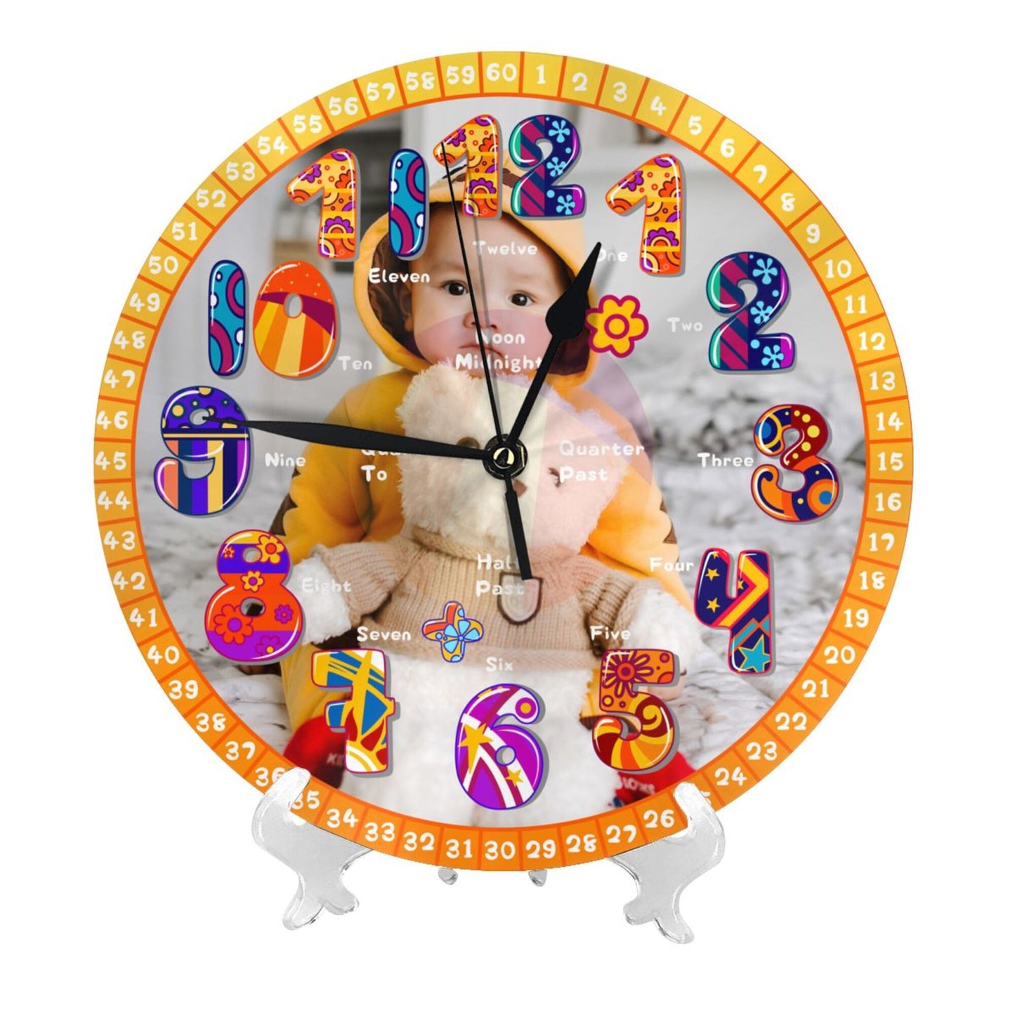 kids learning time clock