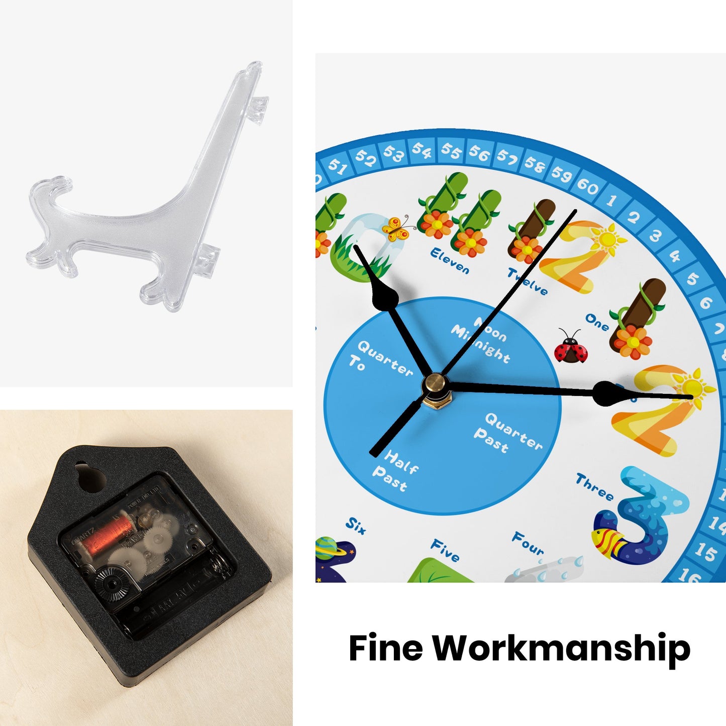 kids learning time clock