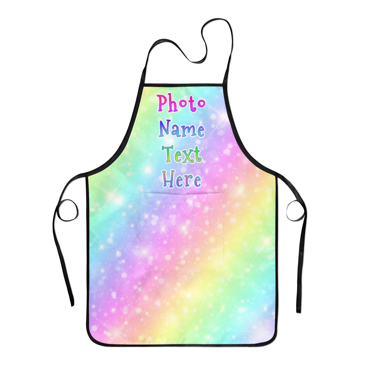 kids apron unicorn rainbow
