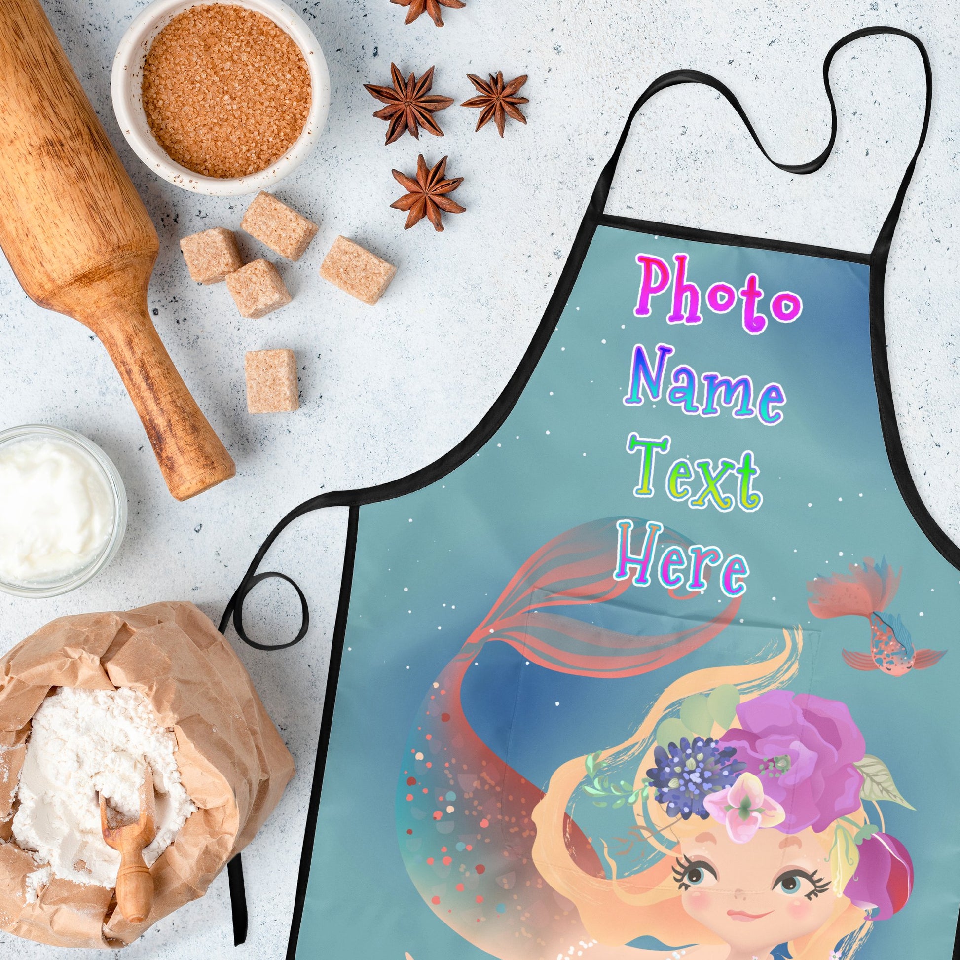 kids apron mermaid
