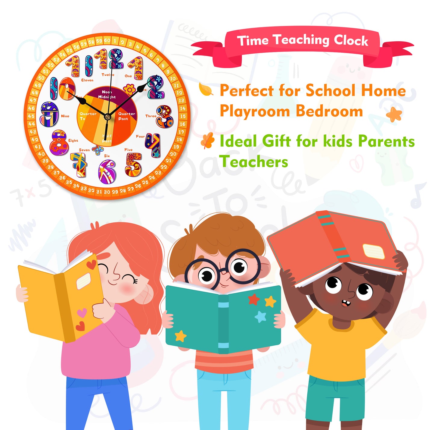 kids learning time clock