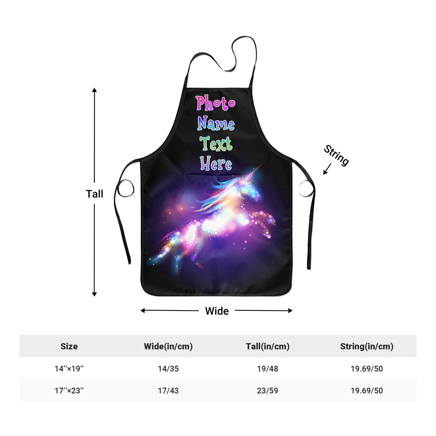 kids apron unicorn
