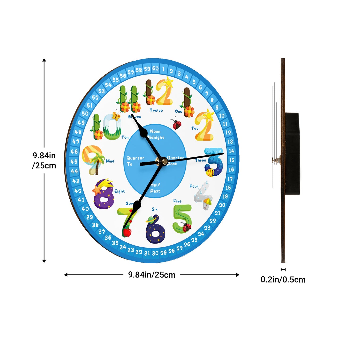 kids learning time clock
