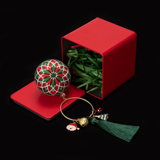 Temari ball - A traditional art craft for Christmas ornaments