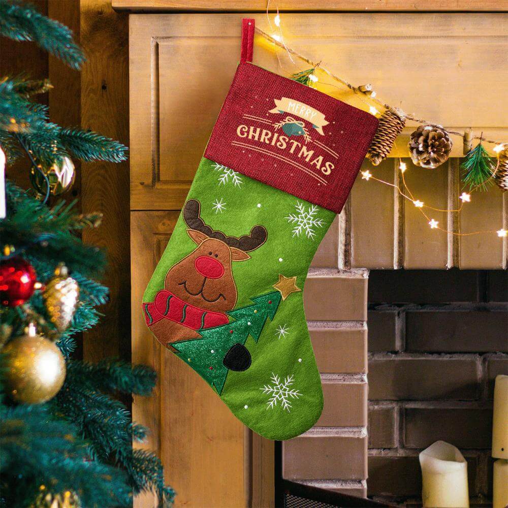 Custom Christmas stockings with Embroidered name