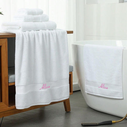 Personalized Embroidered Bath Towel Sets