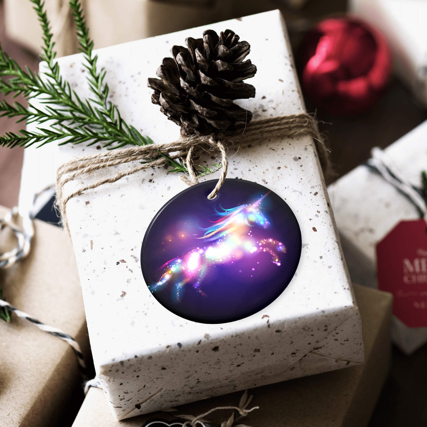 Christmas Tree Unicorn Ornaments Gifts