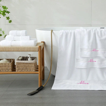 Personalized Embroidered Bath Towel Sets