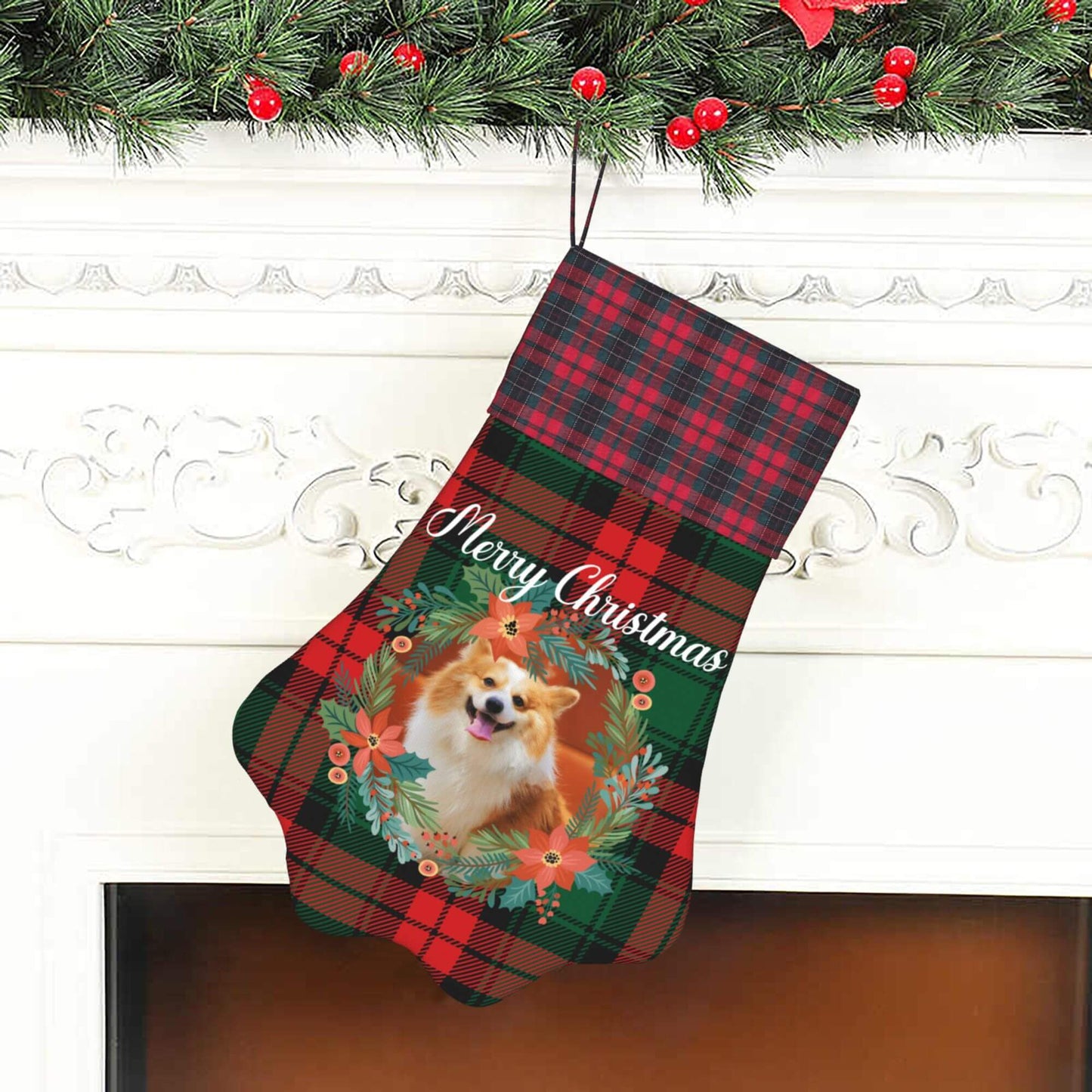 Christmas Dog Pet Paw Stocking