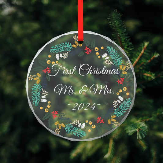 Christmas Glass Ornaments for Couples