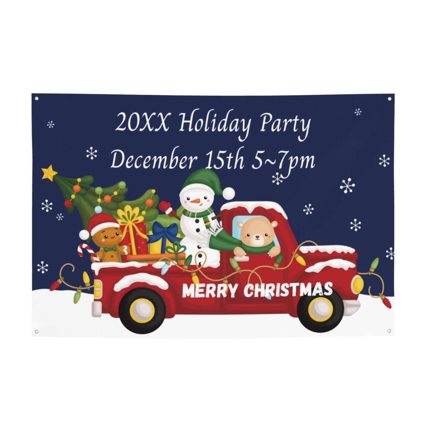 Custom Christmas Party Banners, Special design for Holidays