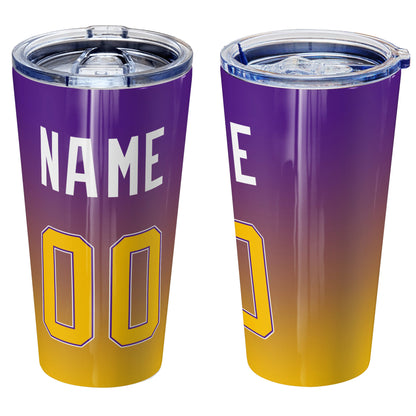 Custom tumbler personalized American football tumblers with name number for men women dad sports fans gifts