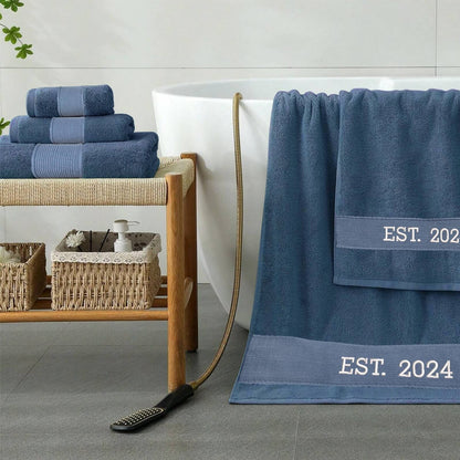 Personalized Embroidered Bath Towel Sets