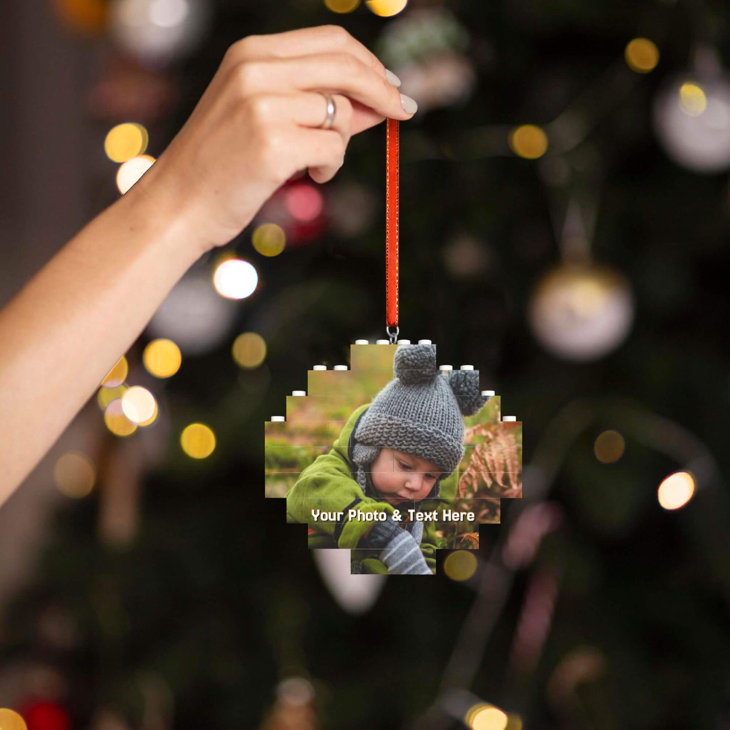 Christmas Building Bricks Ornaments