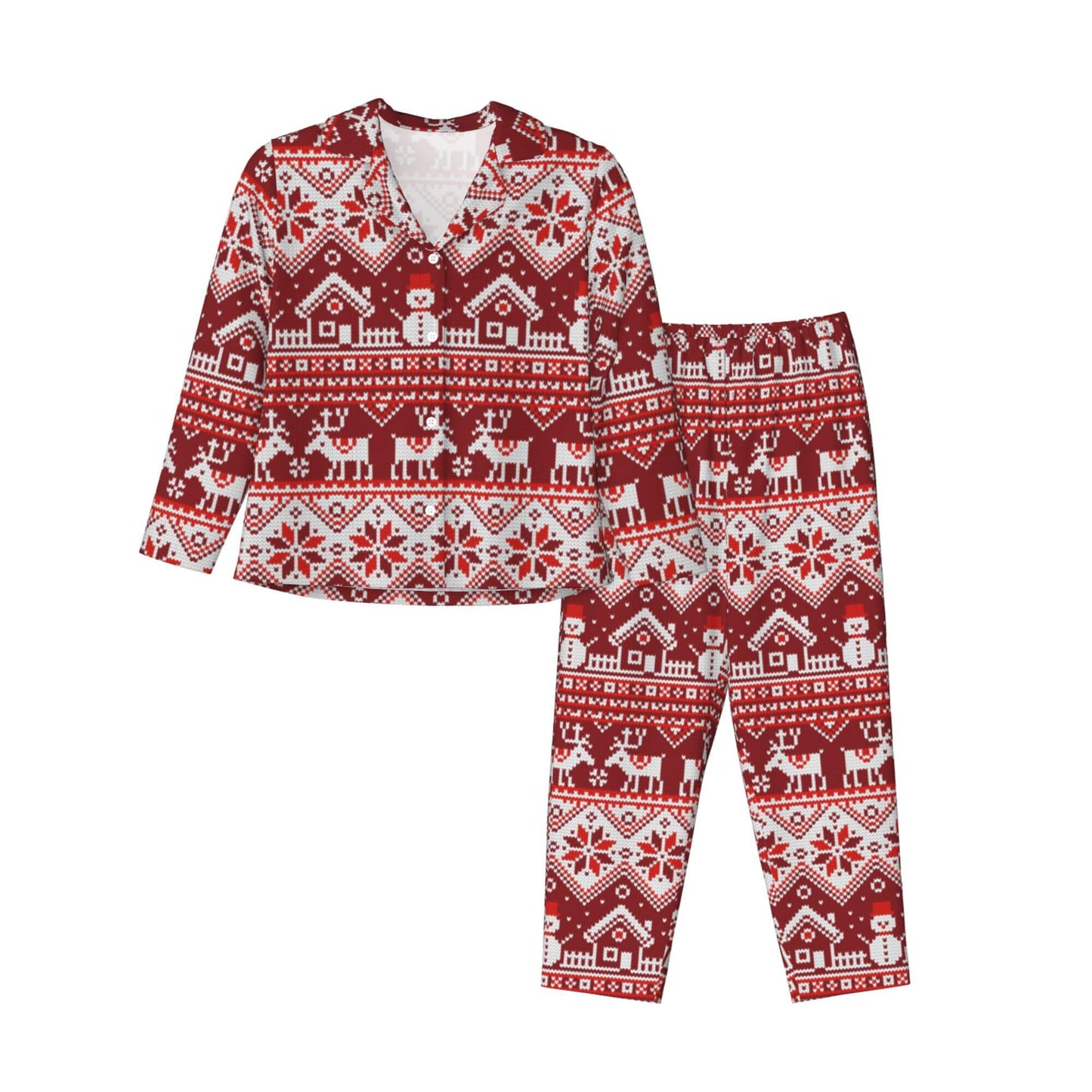 Christmas Pajamas Sets Women Snowman