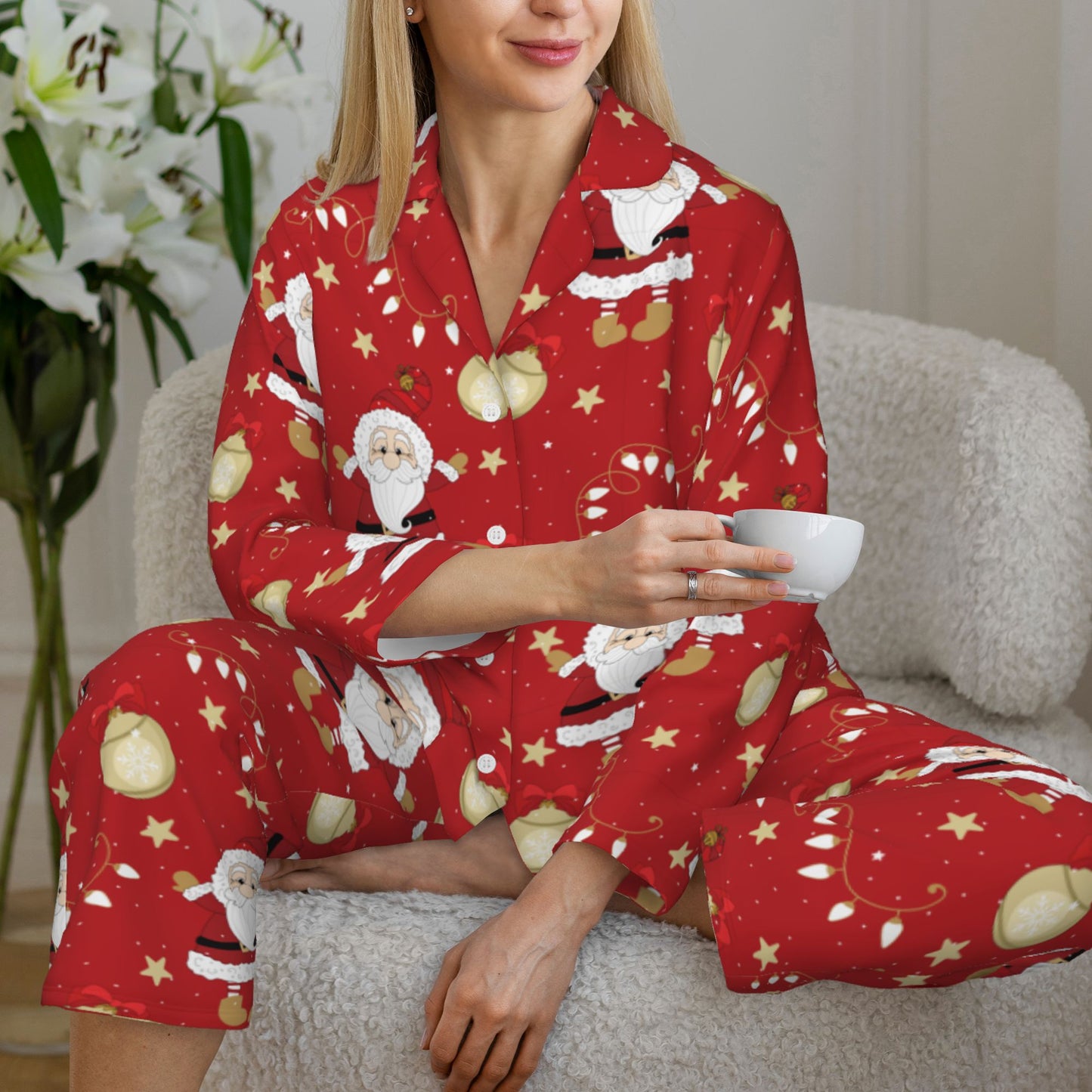 Custom Christmas Santa Pajamas for Women