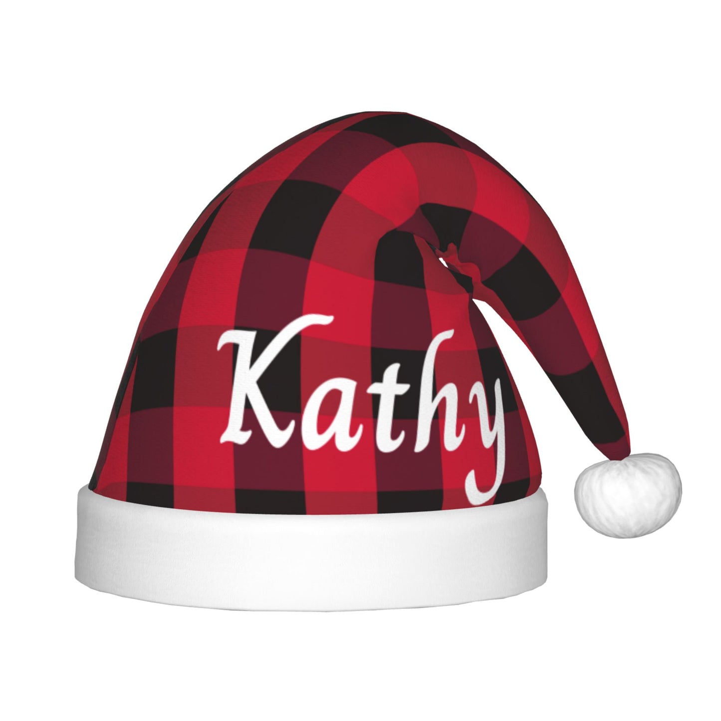 Custom Christmas Hat For Kids Red Black