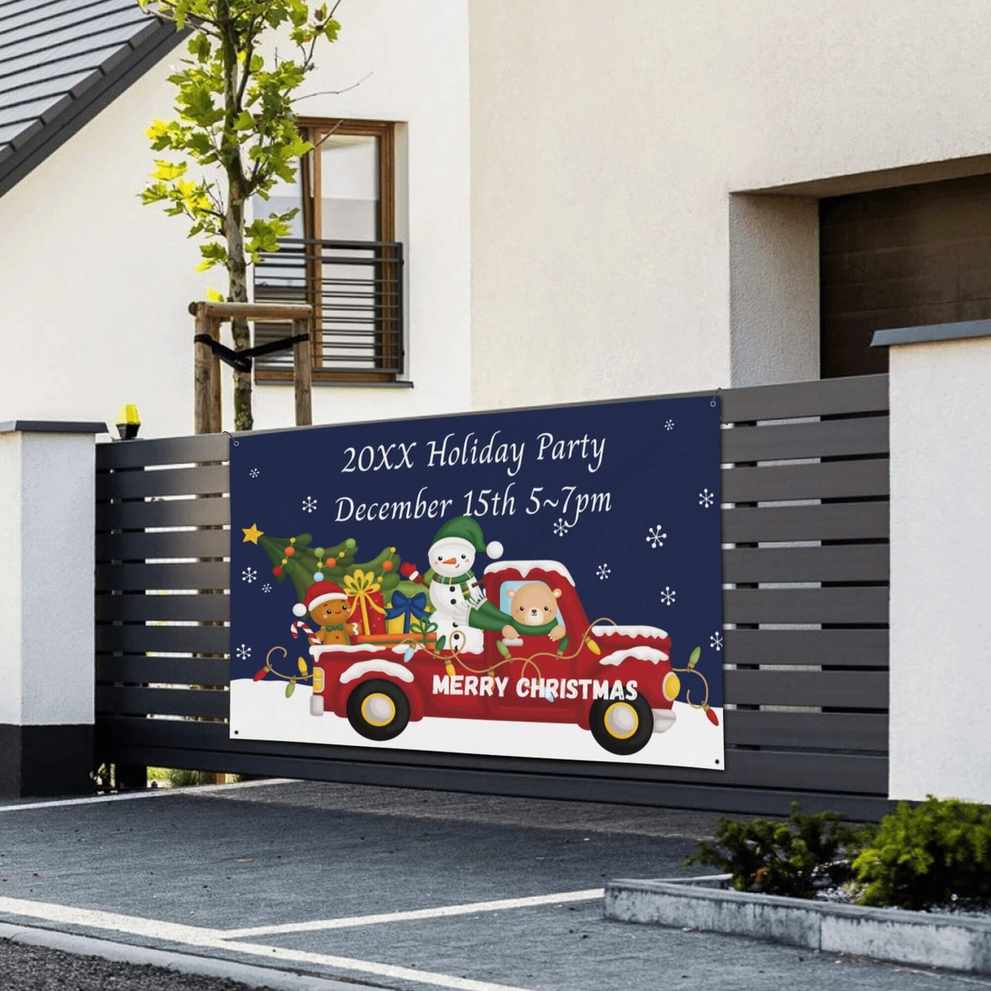 Custom Christmas Party Banners, Special design for Holidays