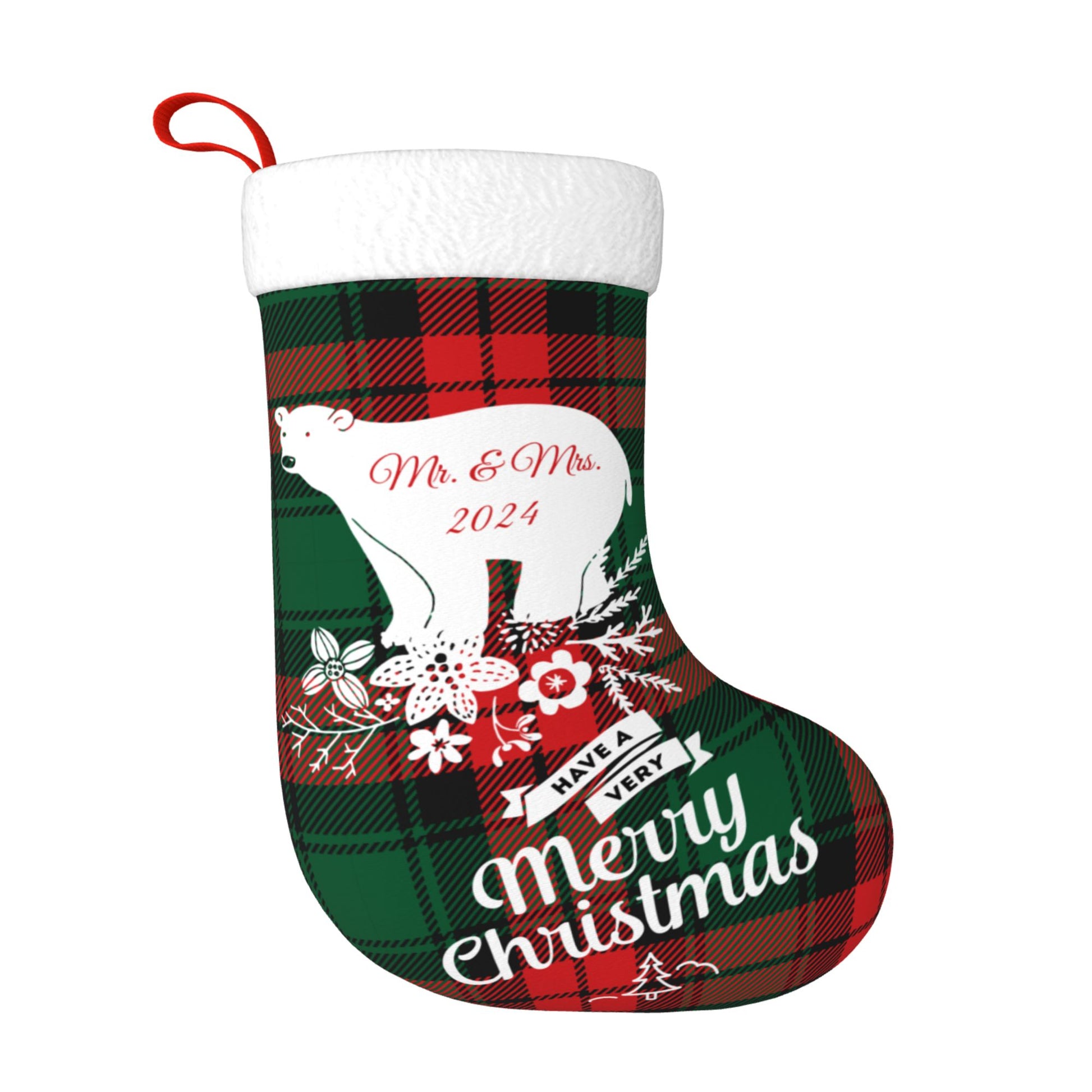 Custom Christmas Stockings Bear