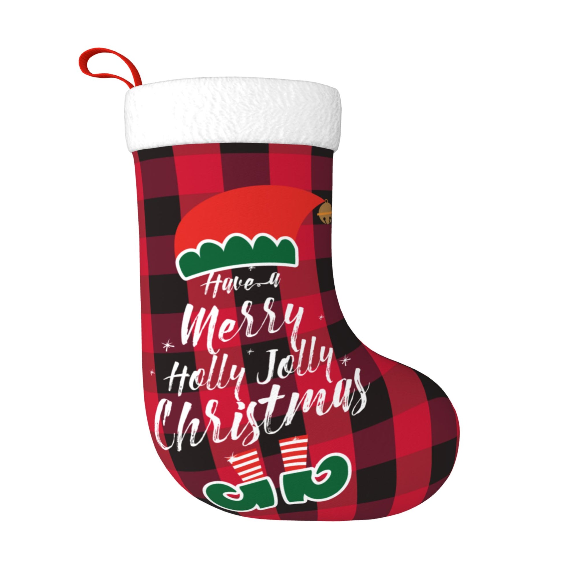 Custom Christmas Stockings Santa Grid