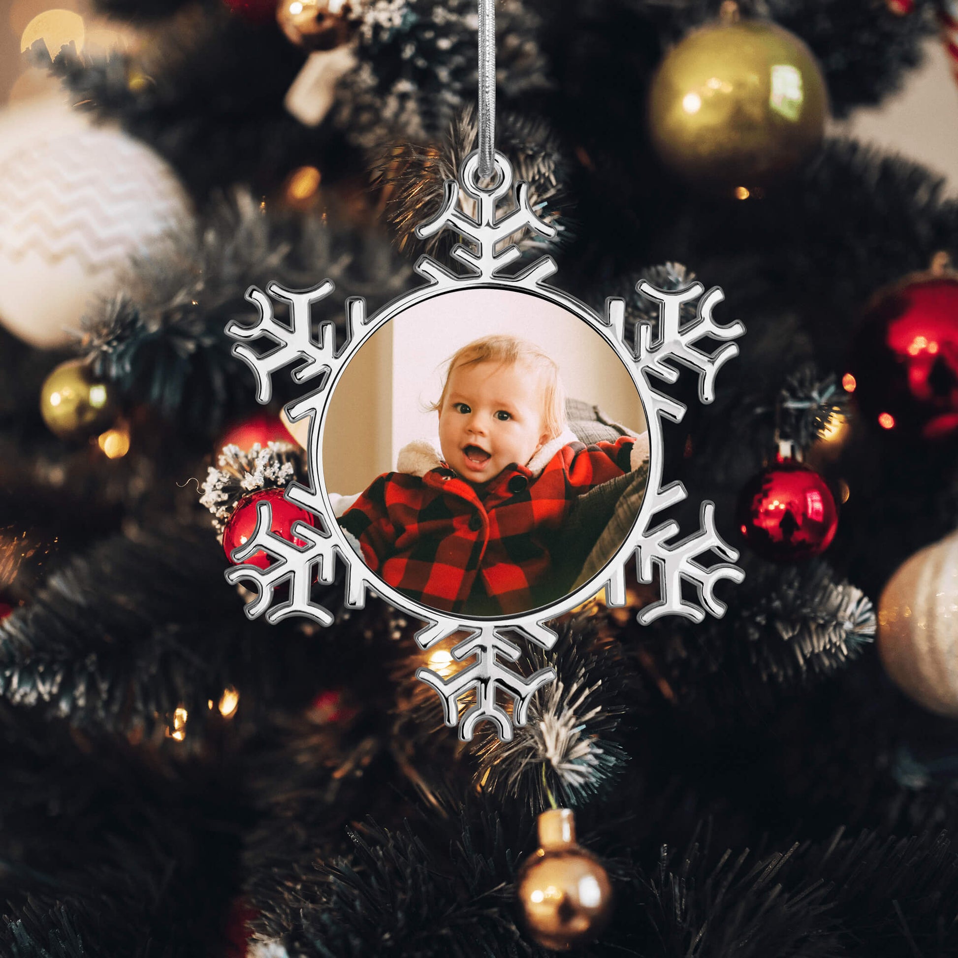 Custom Snowflake Ornaments for Kids Gifts