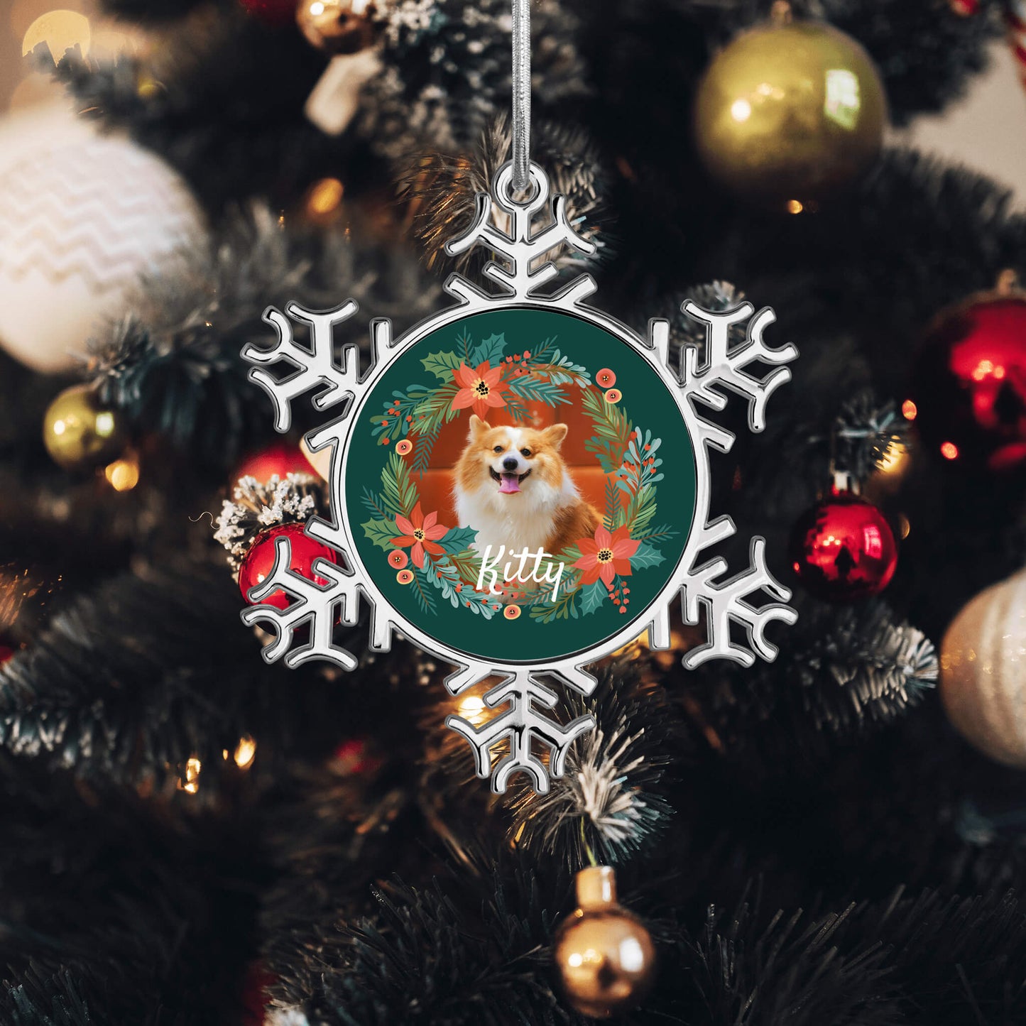 Custom Snowflake Ornaments for Pet