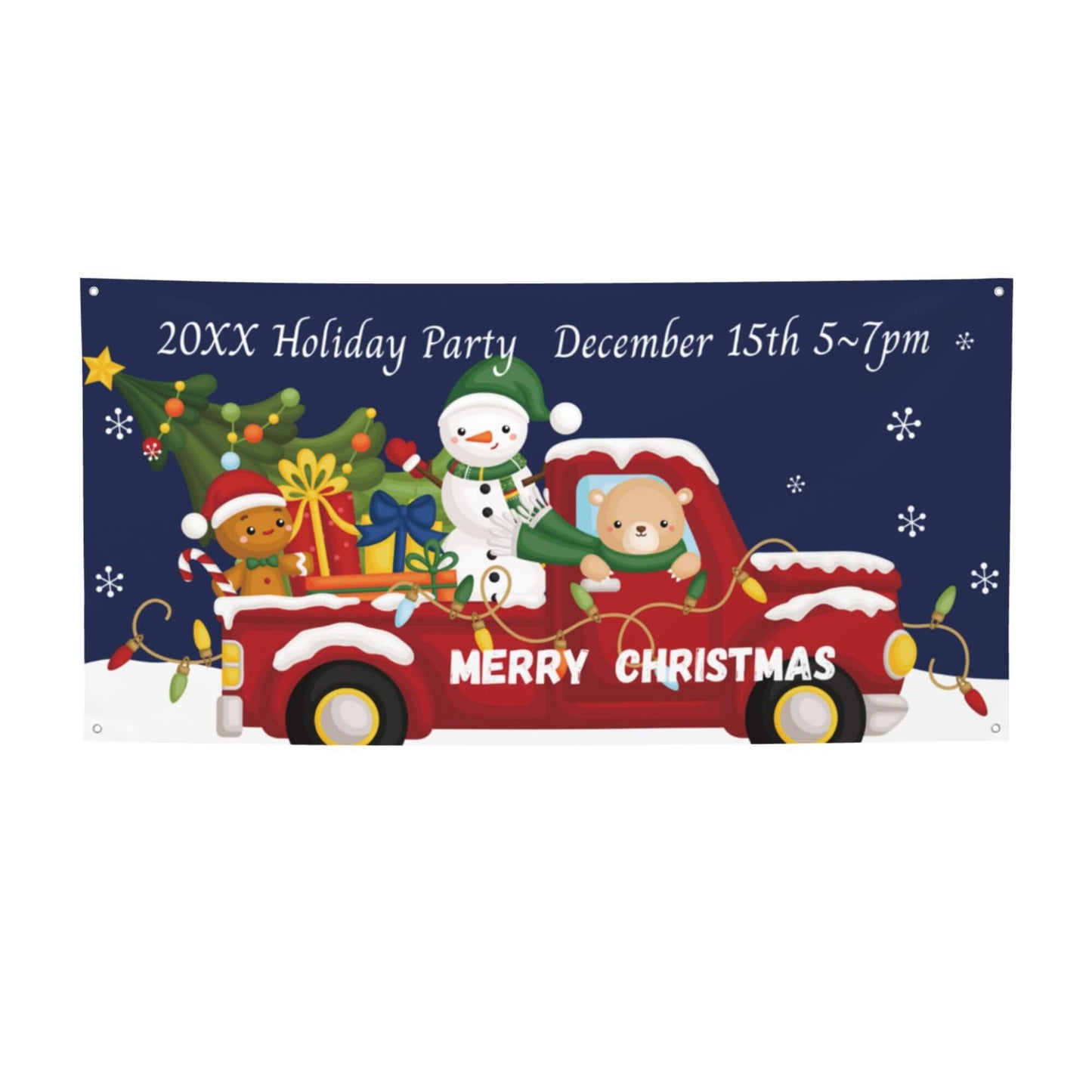 Custom Christmas Party Banners, Special design for Holidays