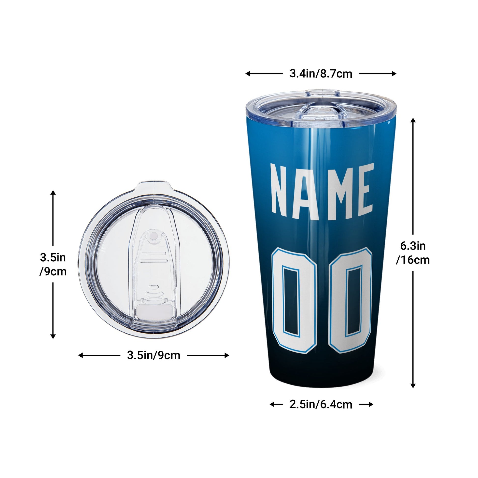 Personalized American Football Tumber