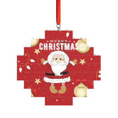 Christmas Building Bricks Ornaments Santa Claus