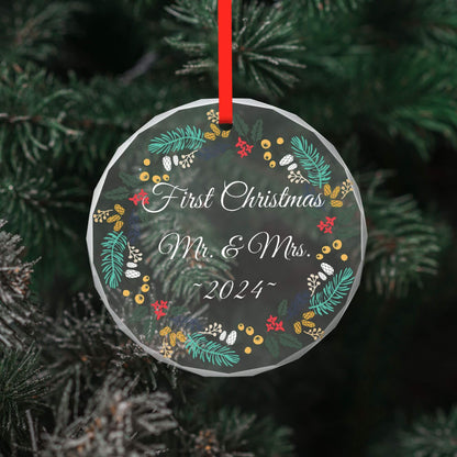 Christmas Glass Ornaments for Couples