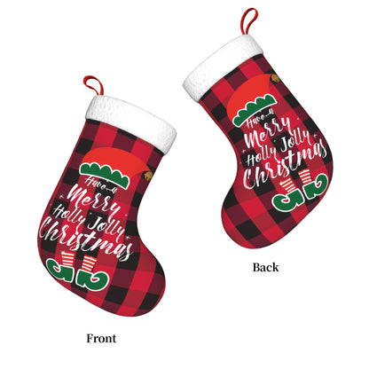 Custom Christmas Stockings Santa Grid