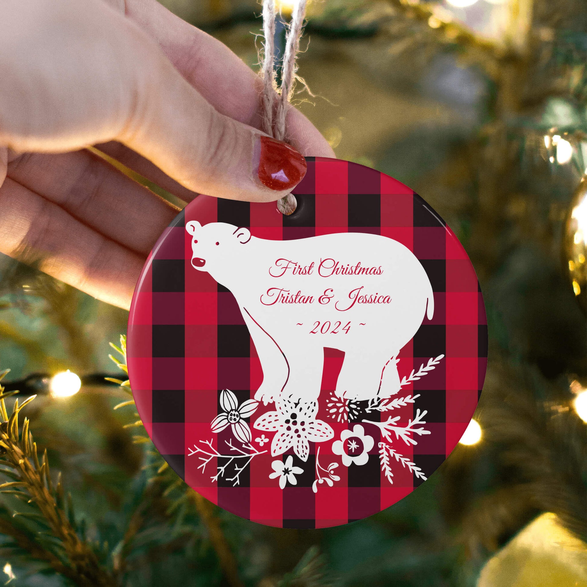 Custom First Christmas ornament