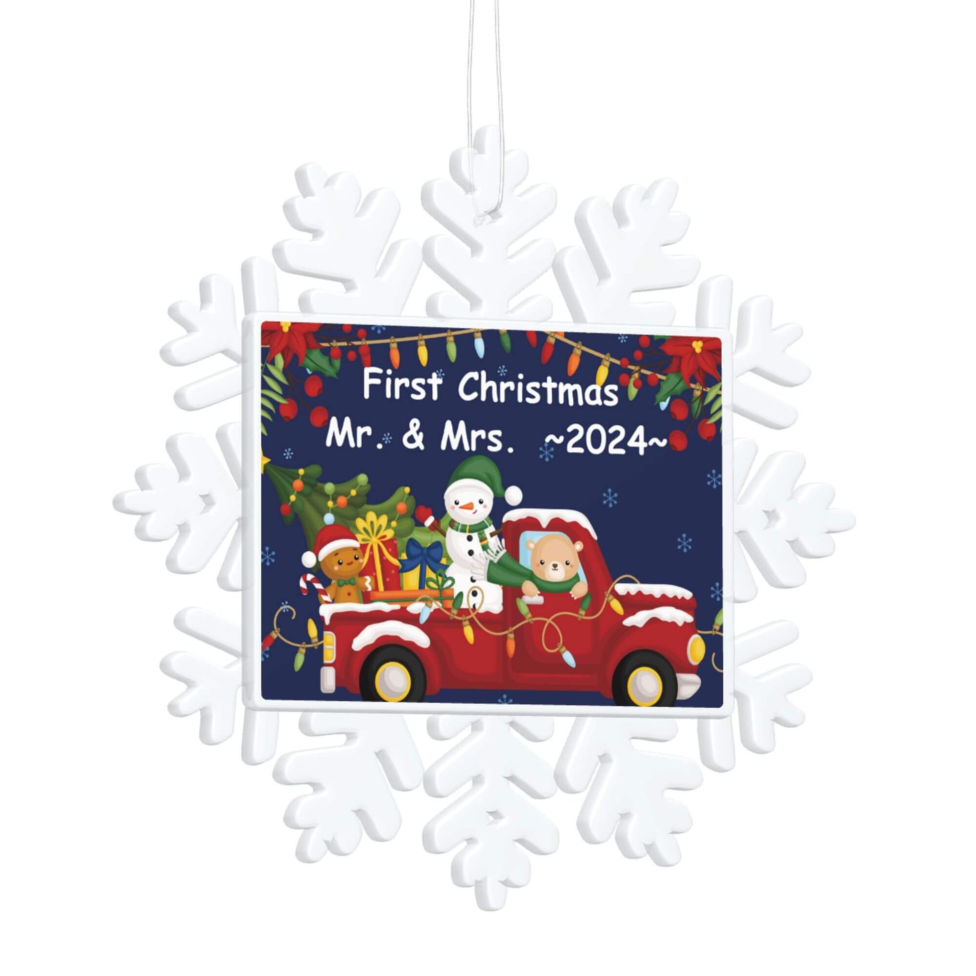 First Christmas Snowflake Ornaments