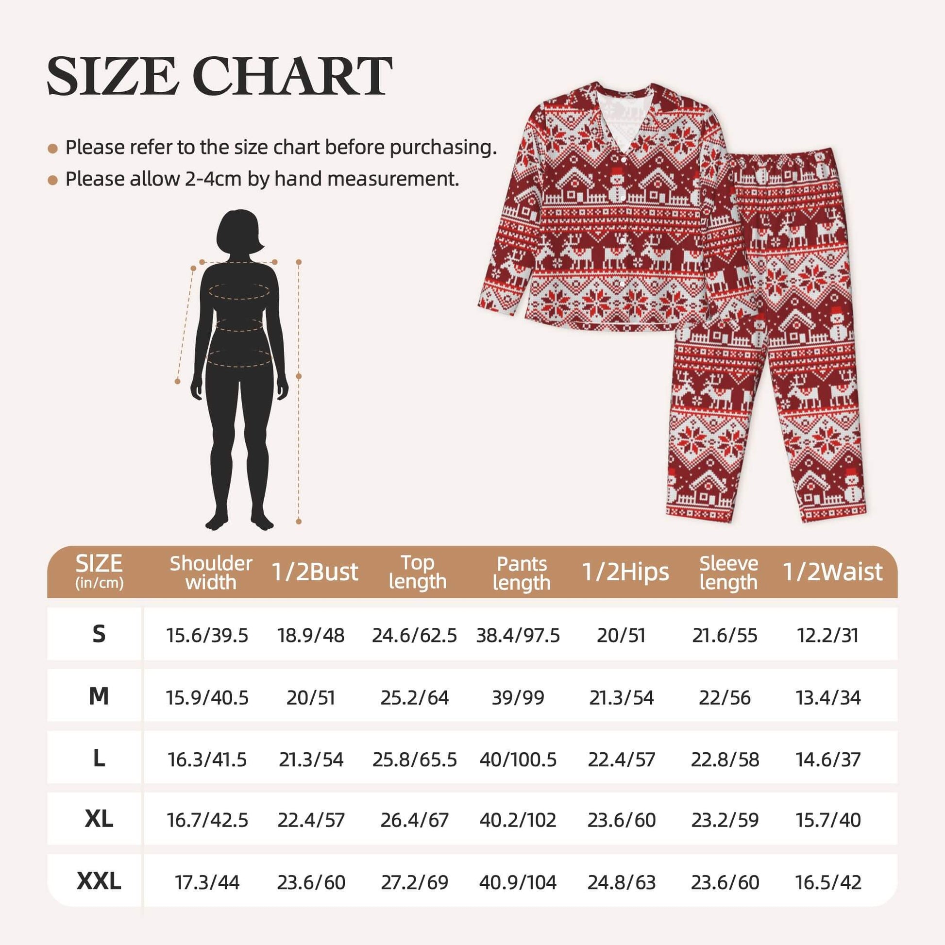 Christmas Pajamas Sets Women Snowman