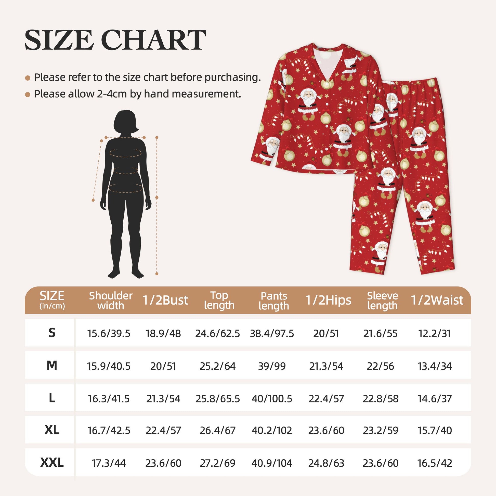 Custom Christmas Santa Pajamas for Women