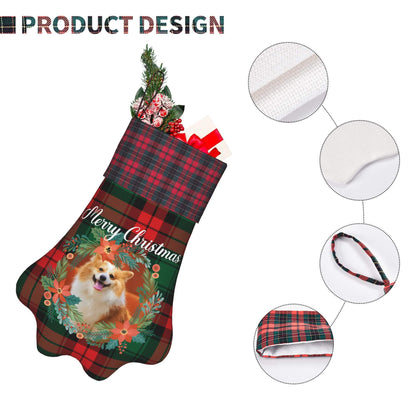 Christmas Dog Pet Paw Stocking