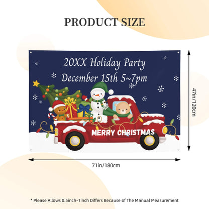 Custom Christmas Party Banners, Special design for Holidays