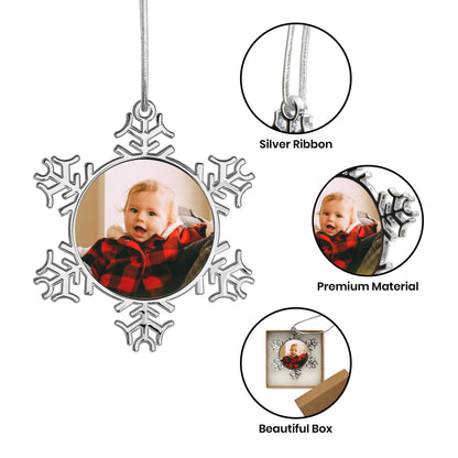 Custom Snowflake Ornaments for Kids Gifts