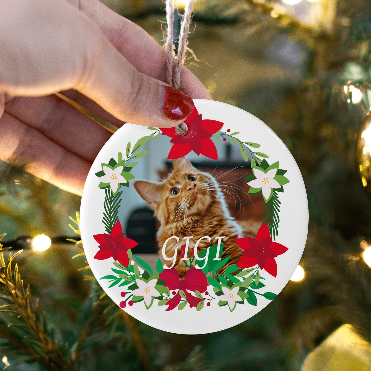 Personalized Christmas Ornaments for Cat