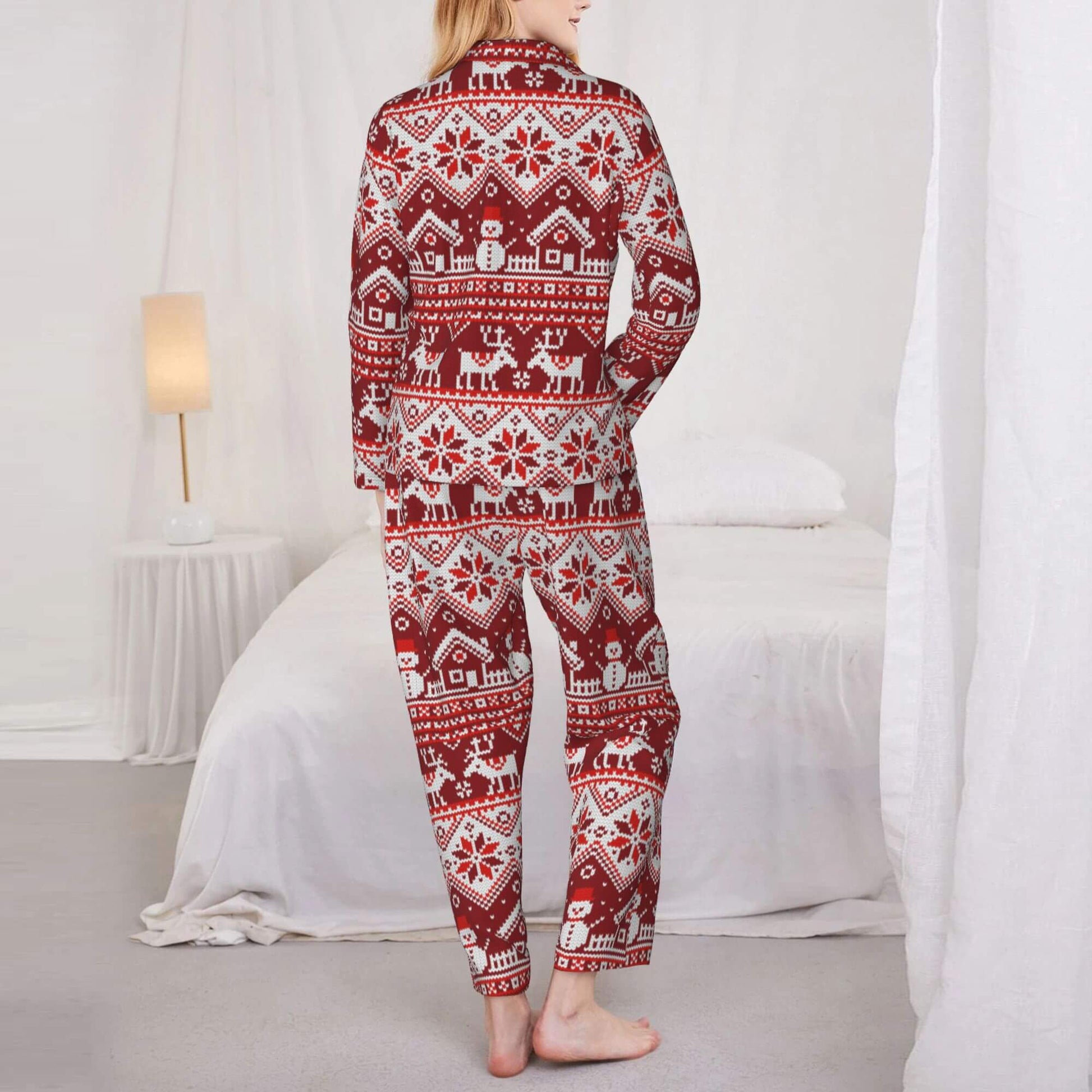 Christmas Pajamas Sets Women Snowman