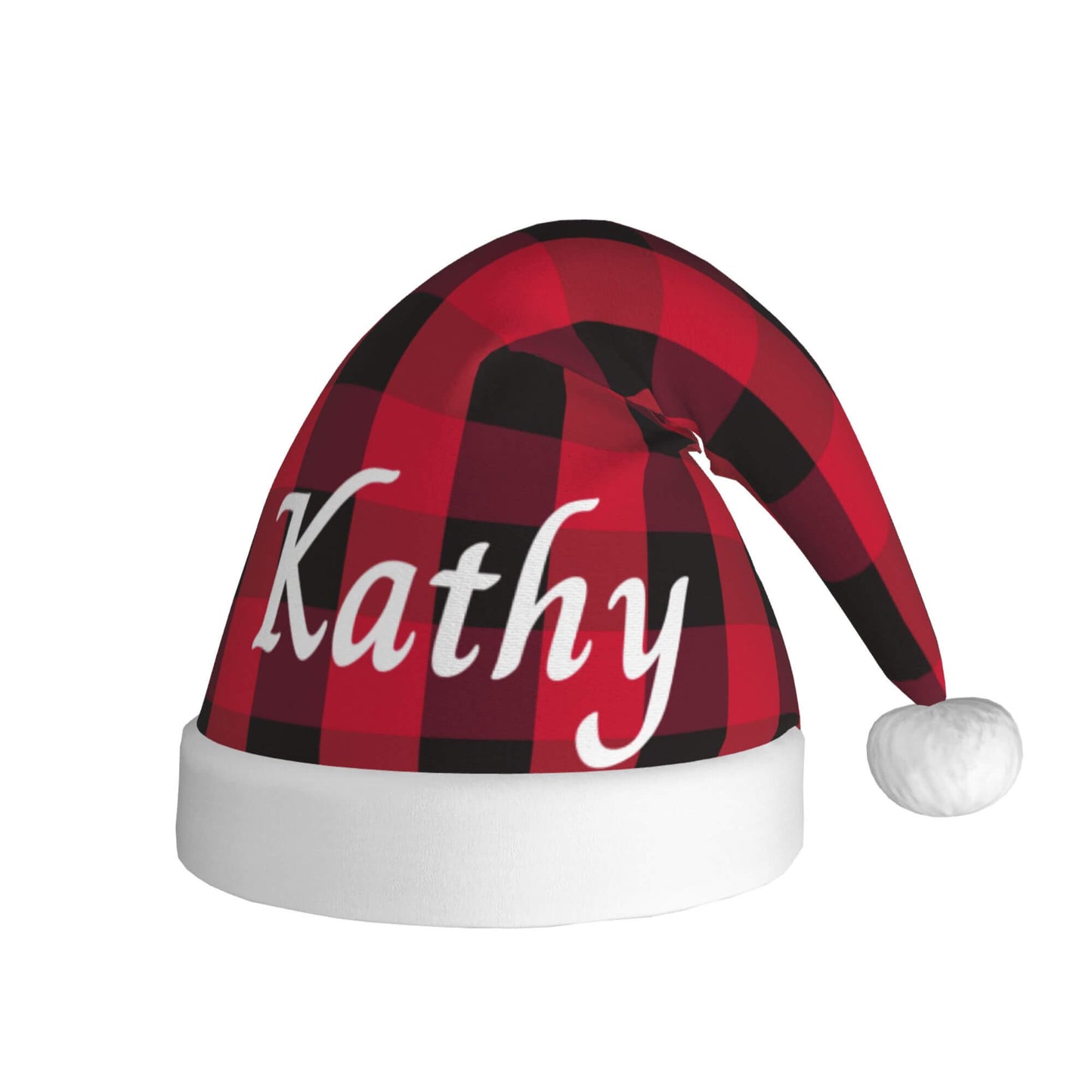 Custom Christmas Hat Red Black