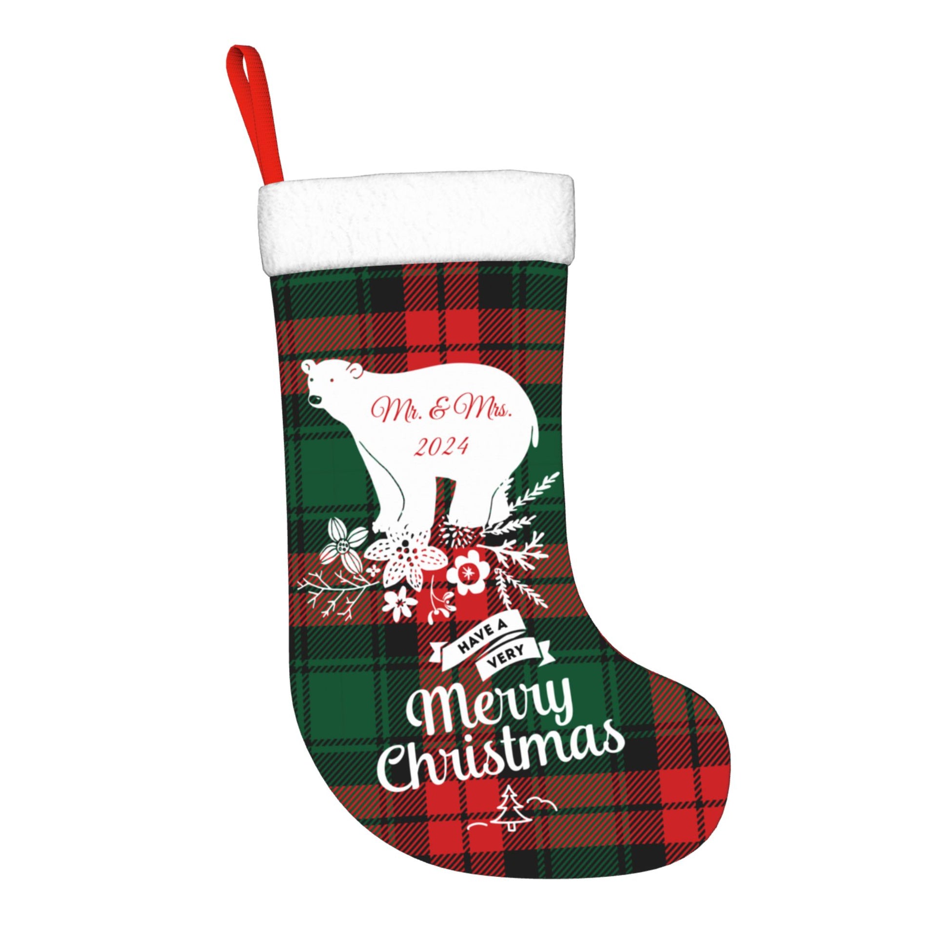 Custom Christmas Stockings Bear