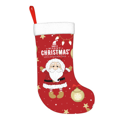 Personalized Christmas Santa Stockings Red